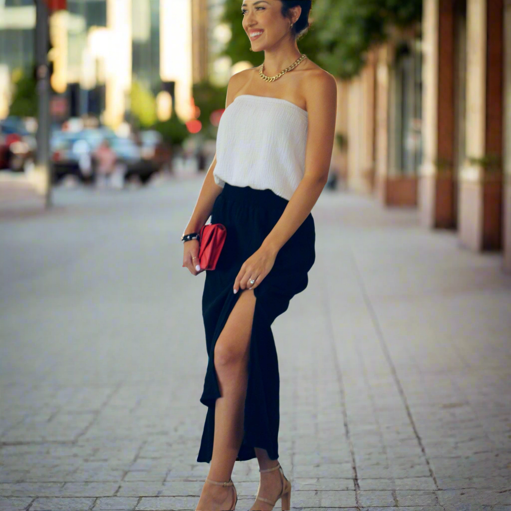 Essential Muslin Cotton Maxi Skirt Undyed Large