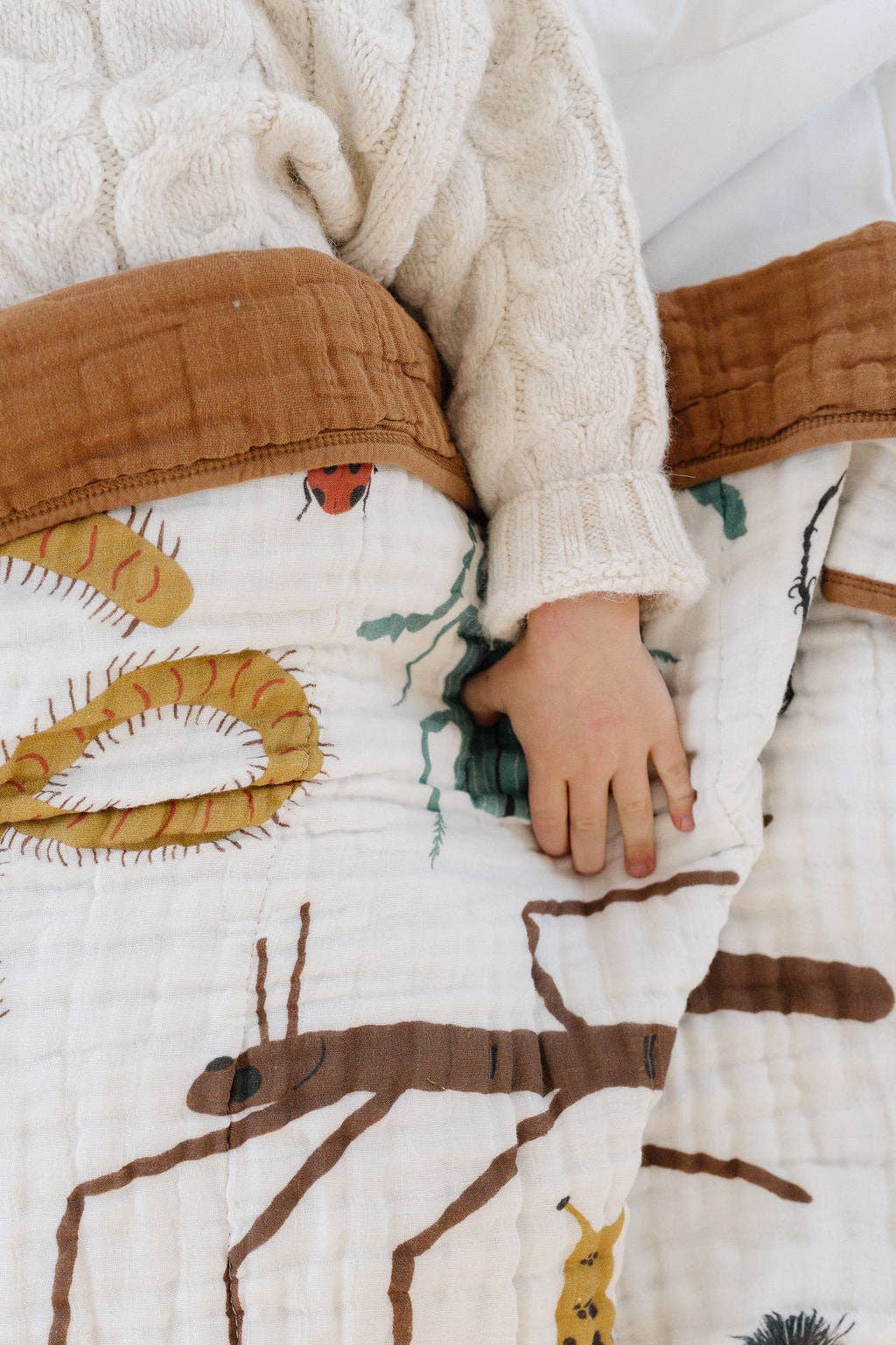 Cutie Crawlies Square Muslin Blanket