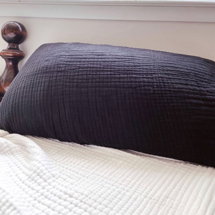 Goodbye Standard Muslin Cotton Pillow Shams (Set of 2)