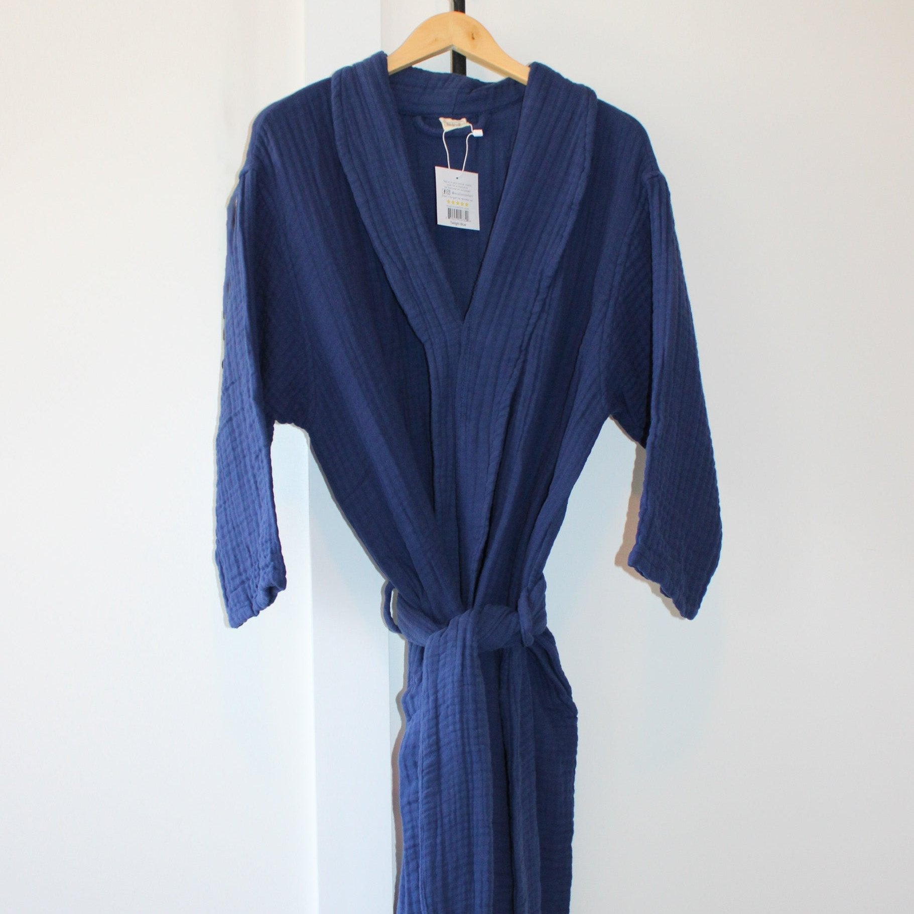 Full-Length Muslin Cotton Robe