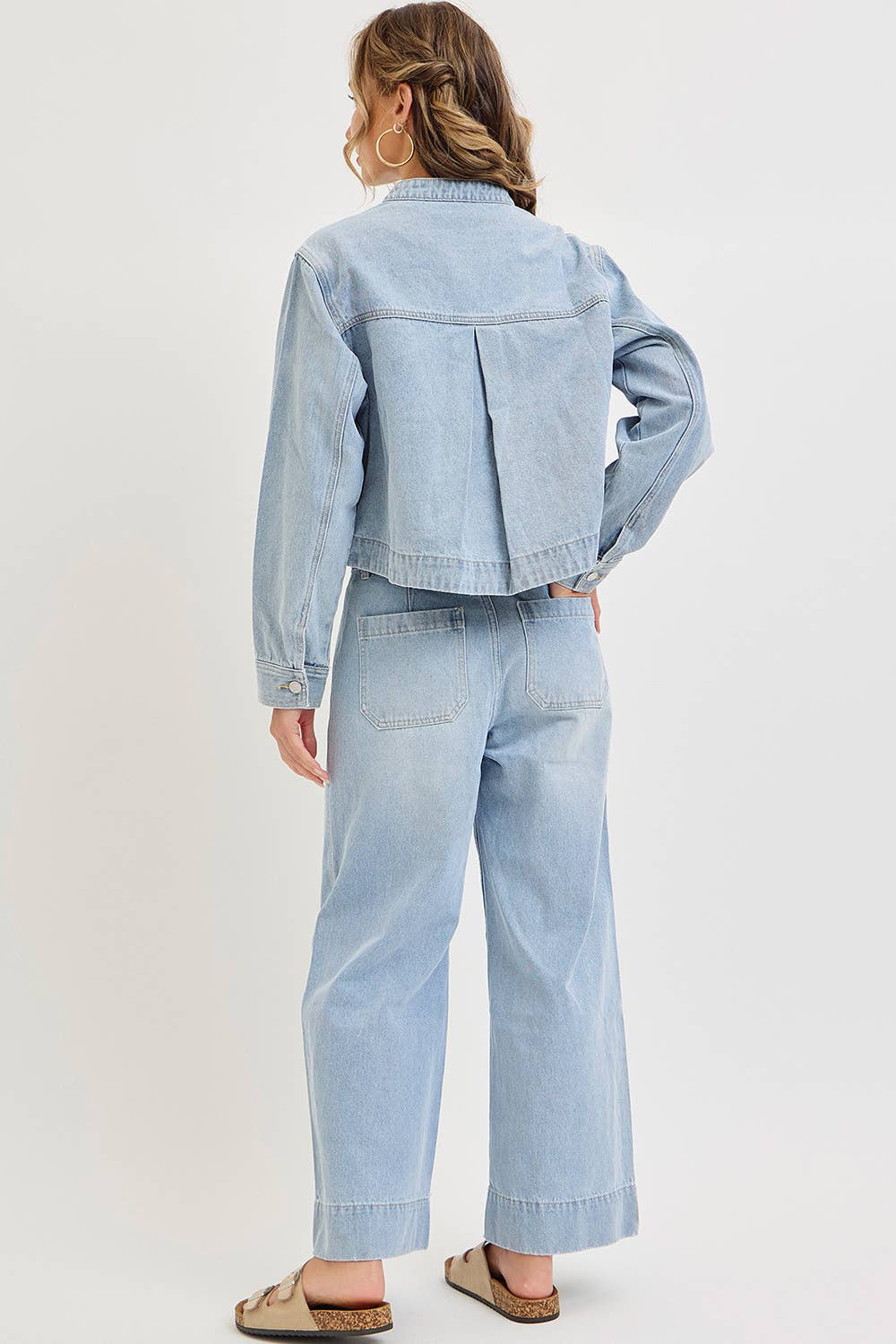 WIDE LEG DENIM JEANS