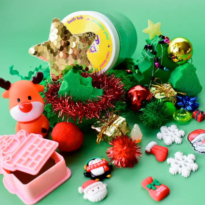Here Comes Santa Non-Toxic Oatmeal "Splashy Sand" Bath Kit