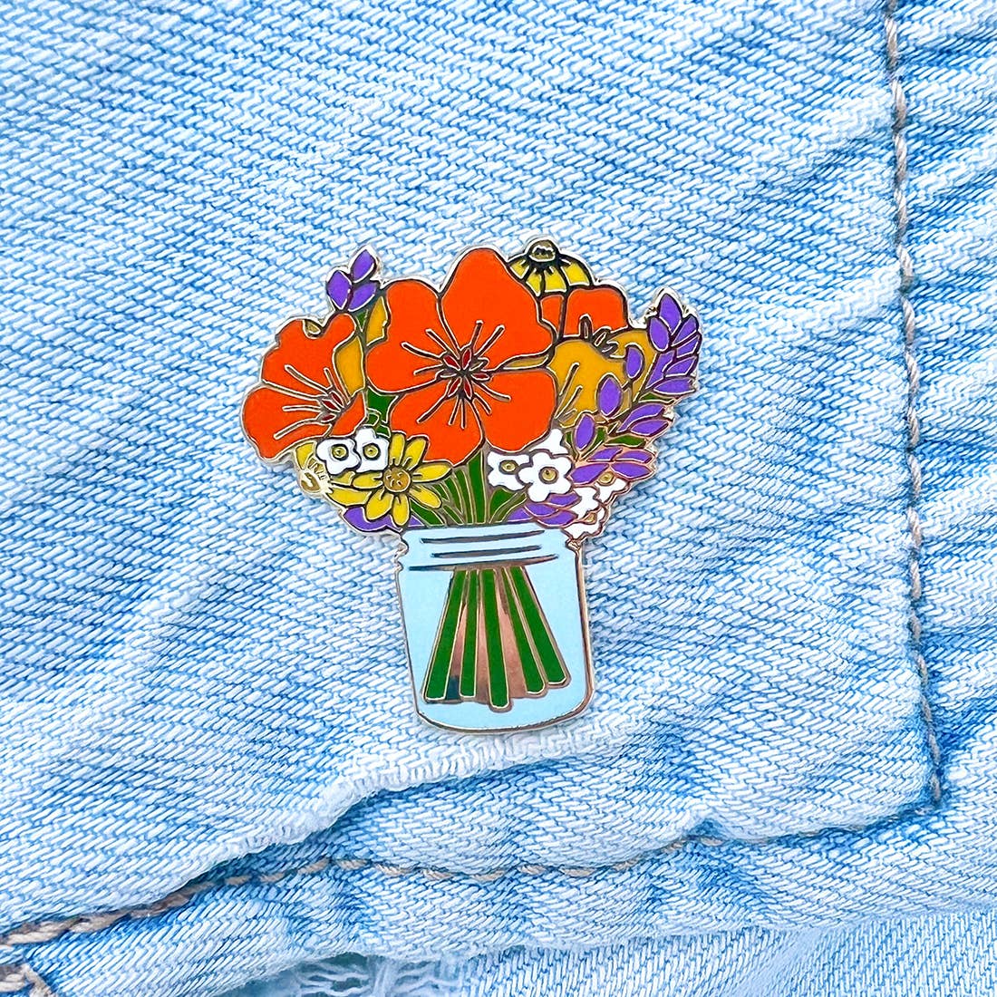 California Wildflower Enamel Pin
