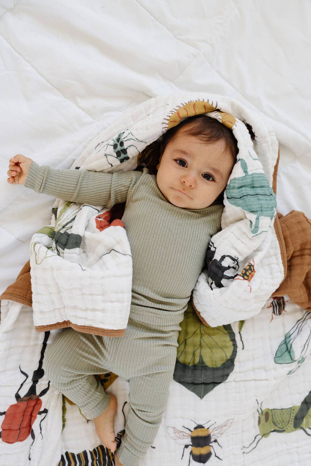 Cutie Crawlies Square Muslin Blanket