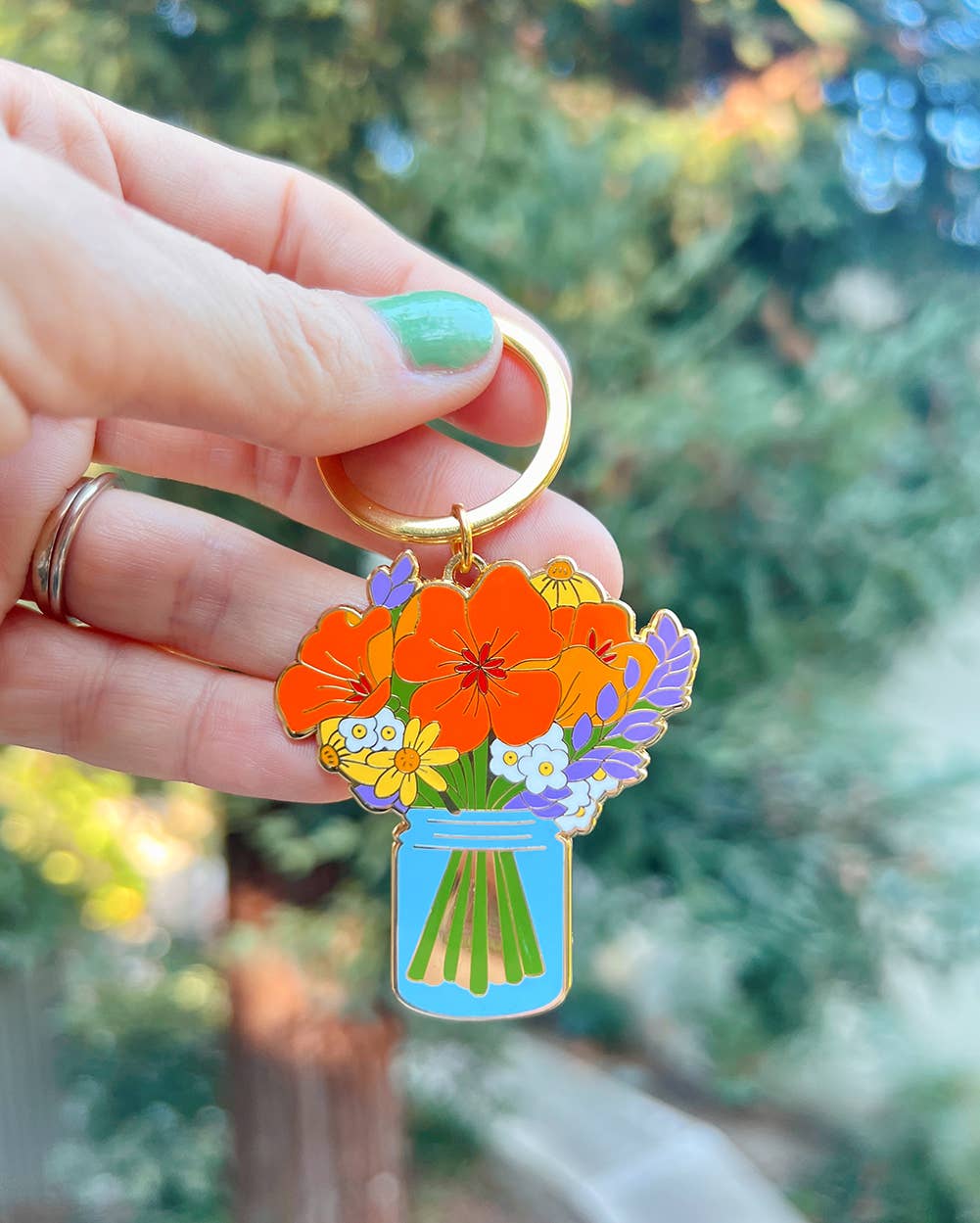 California Wildflower Keychain