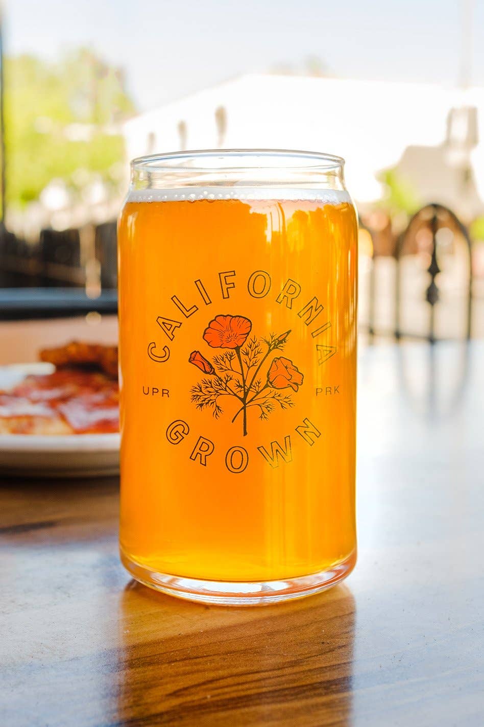 California Grown 16oz Beer Can Glass Cup