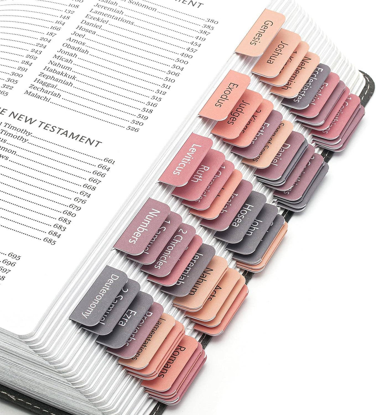 Vintage Sunset Shades Bible Tabs - 75 Laminated Labels