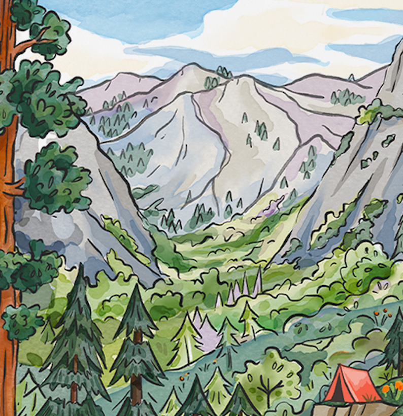 Happy Birthday Wilderness Adventure Card