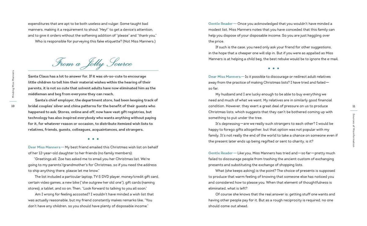 Minding Miss Manners by Judith Martin