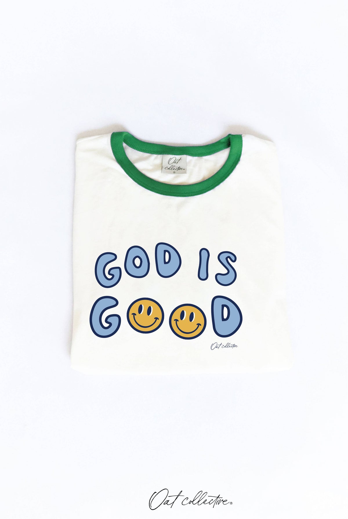 GOD IS GOOD Ringer Graphic T-Shirt