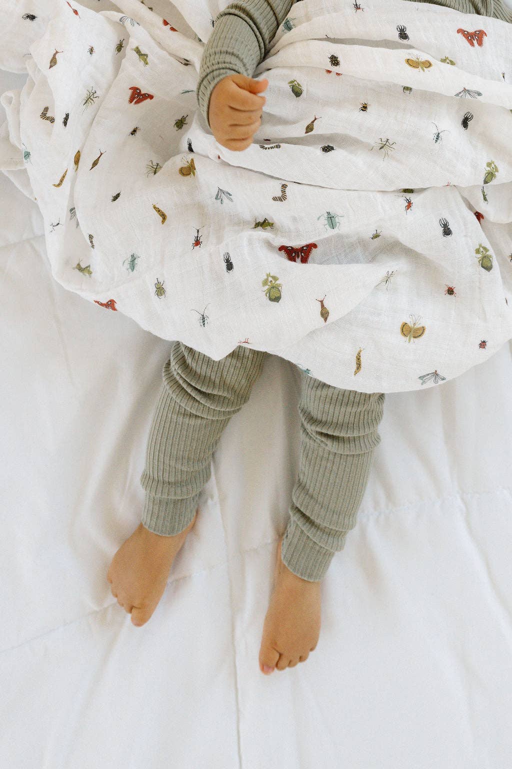 Cutie Crawlies Muslin Swaddle