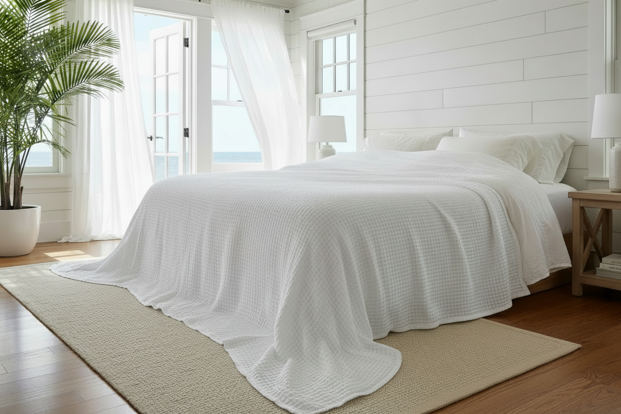 The 365 Blanket - Arctic White KING and Undyed KING