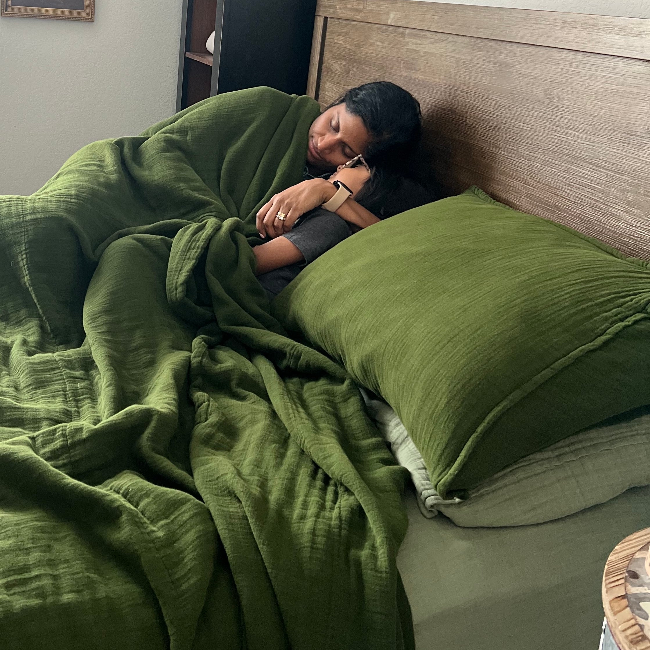 King Muslin Cotton Pillow Shams (Set of 2)