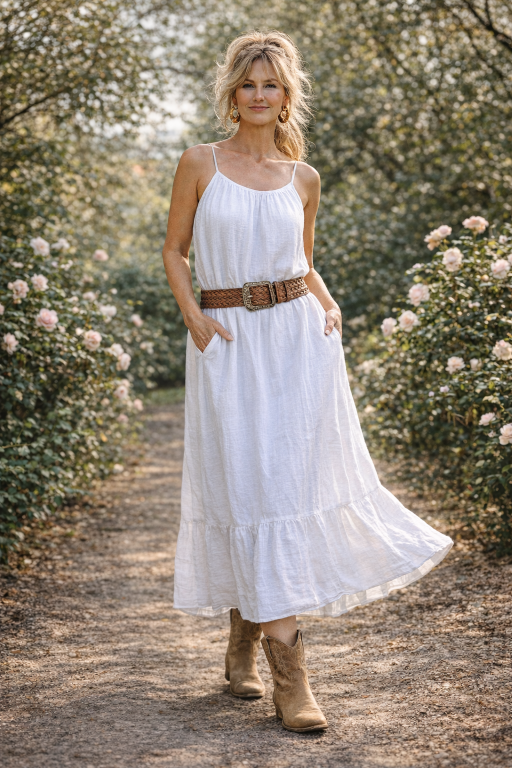 Maxi Dress – Classic Strap with Pockets