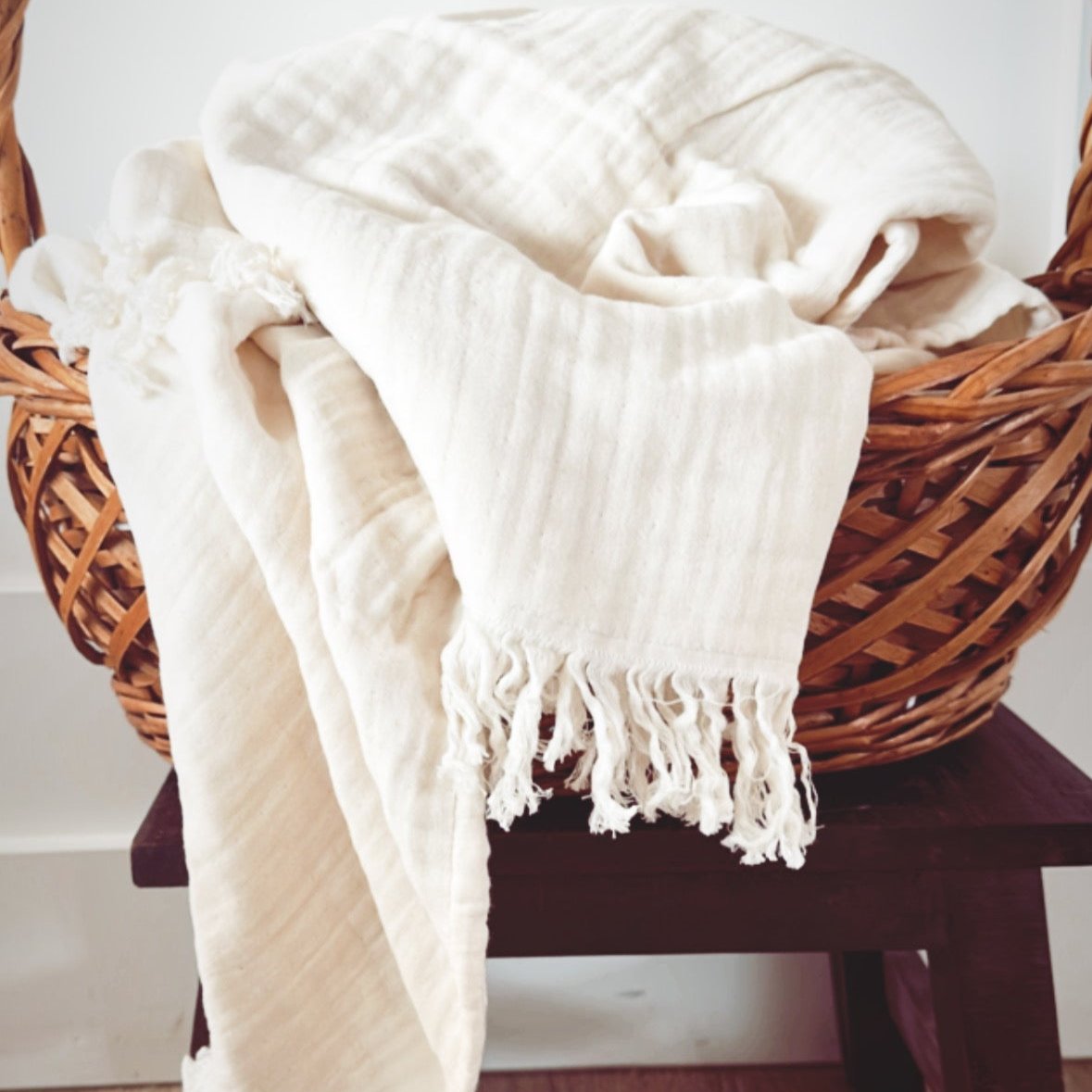 Oversized Fringe Breeze Throw