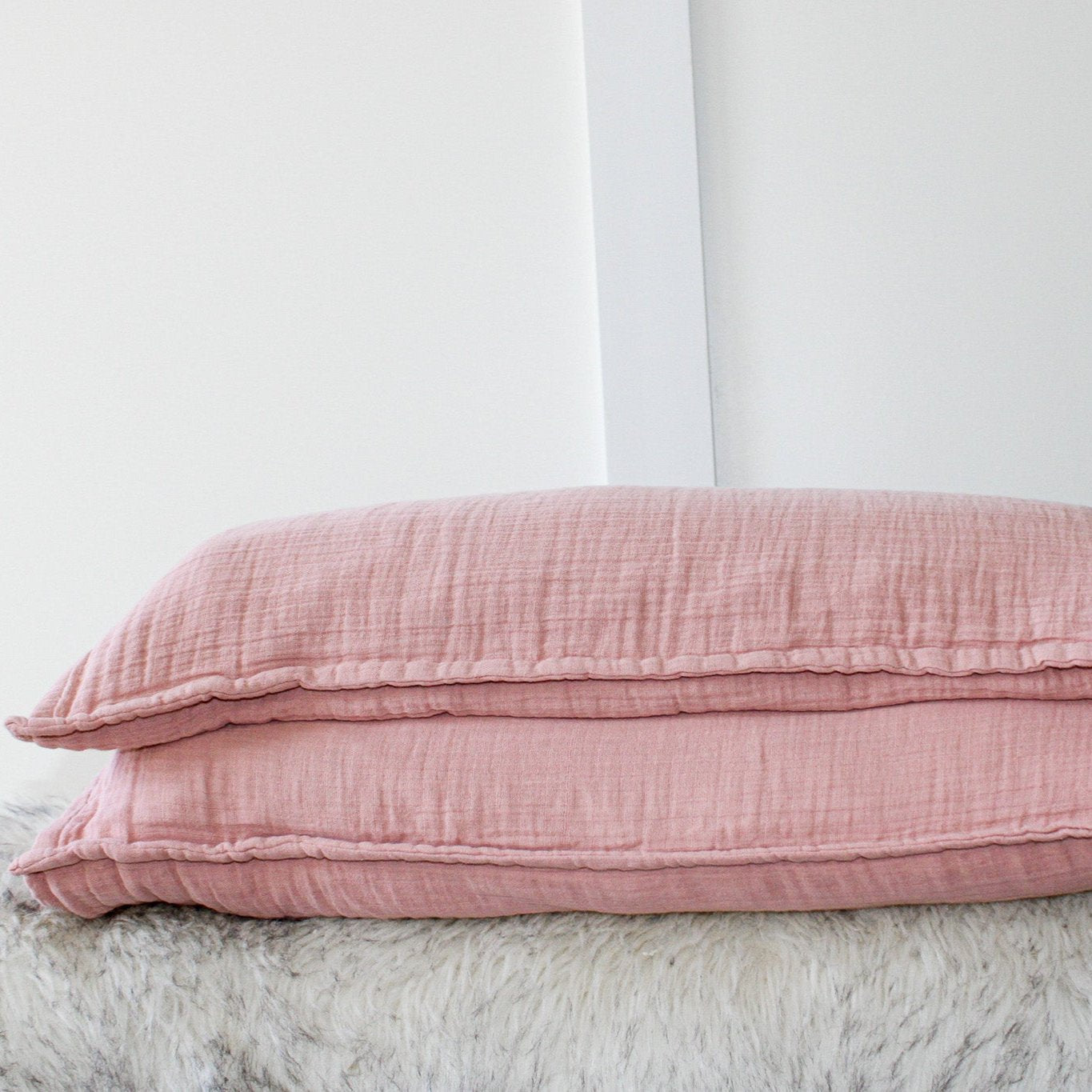 Euro 365 Muslin Cotton Pillow Shams (Set of 2)