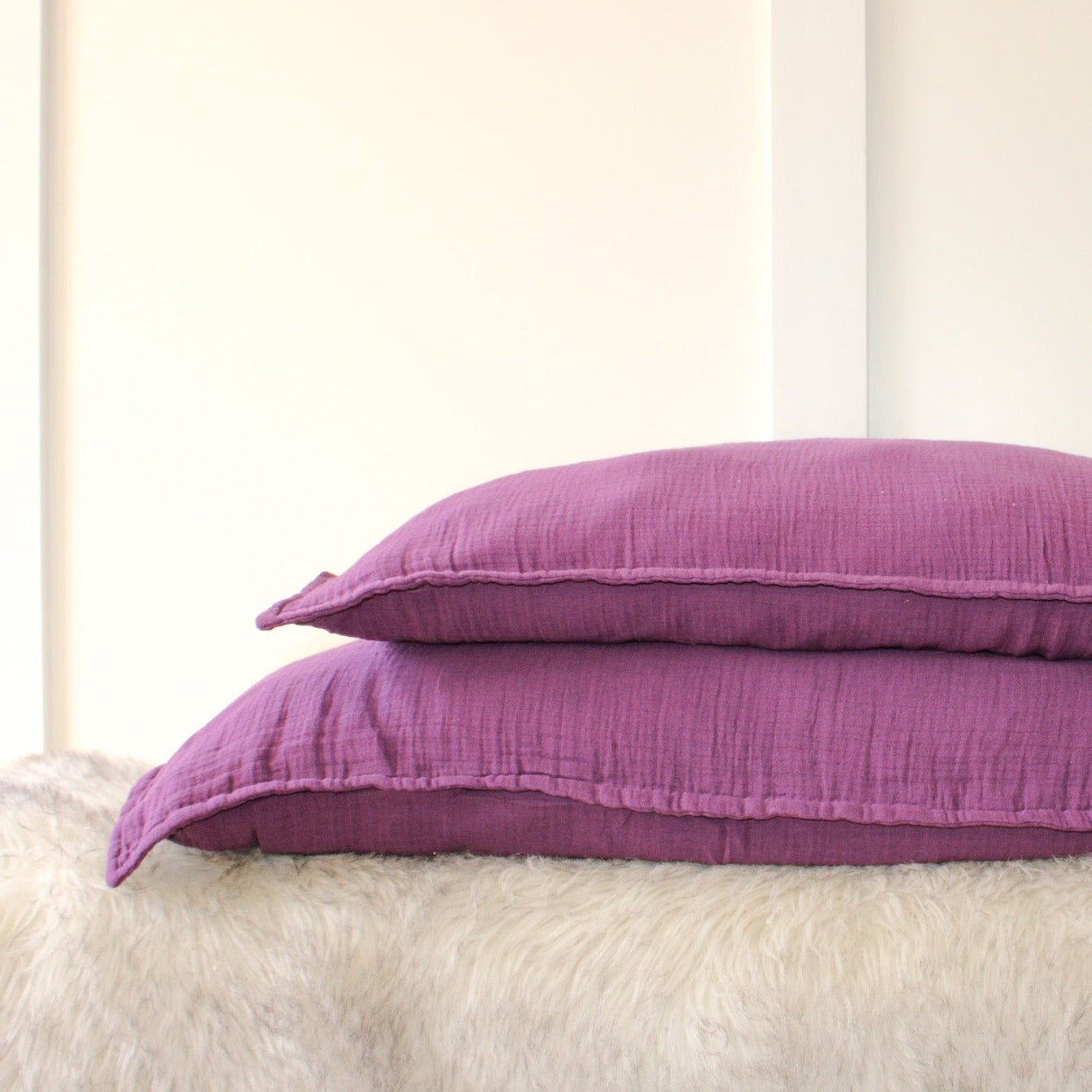 Goodbye King 365 Muslin Cotton Pillow Shams (Set of 2)