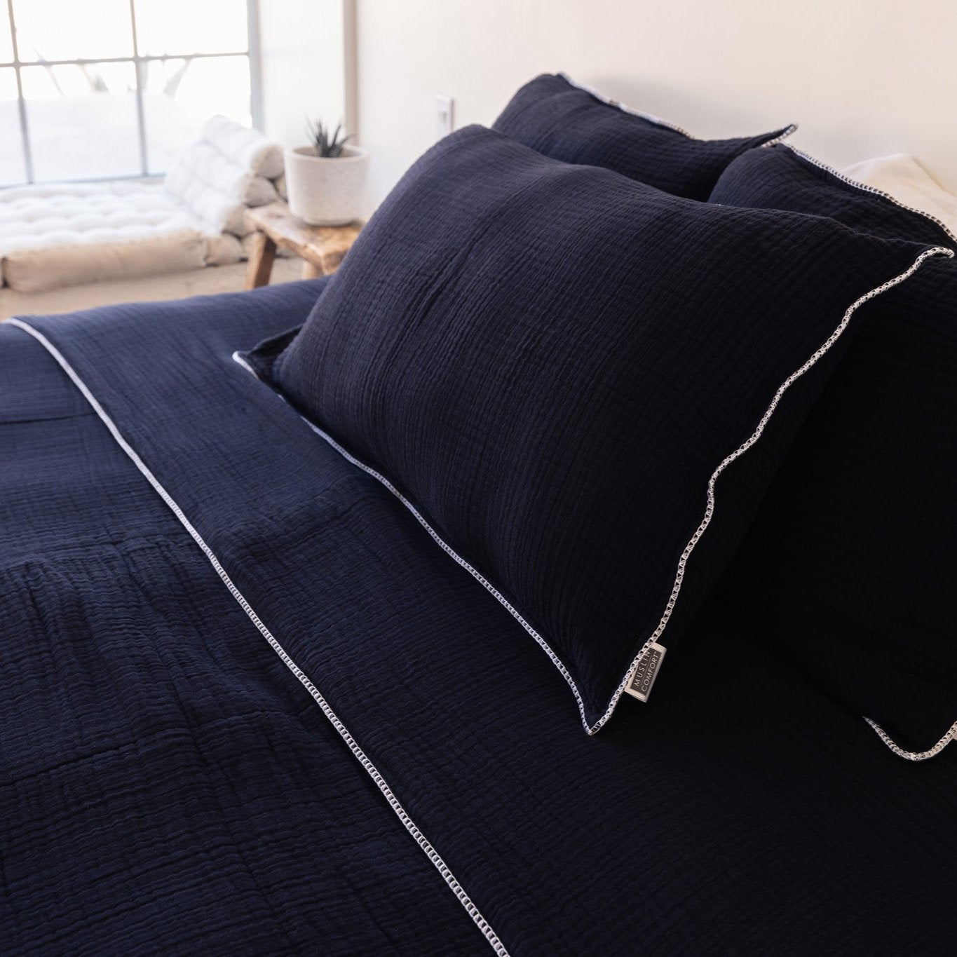 Standard 365 Muslin Cotton Pillow Shams (Set of 2)