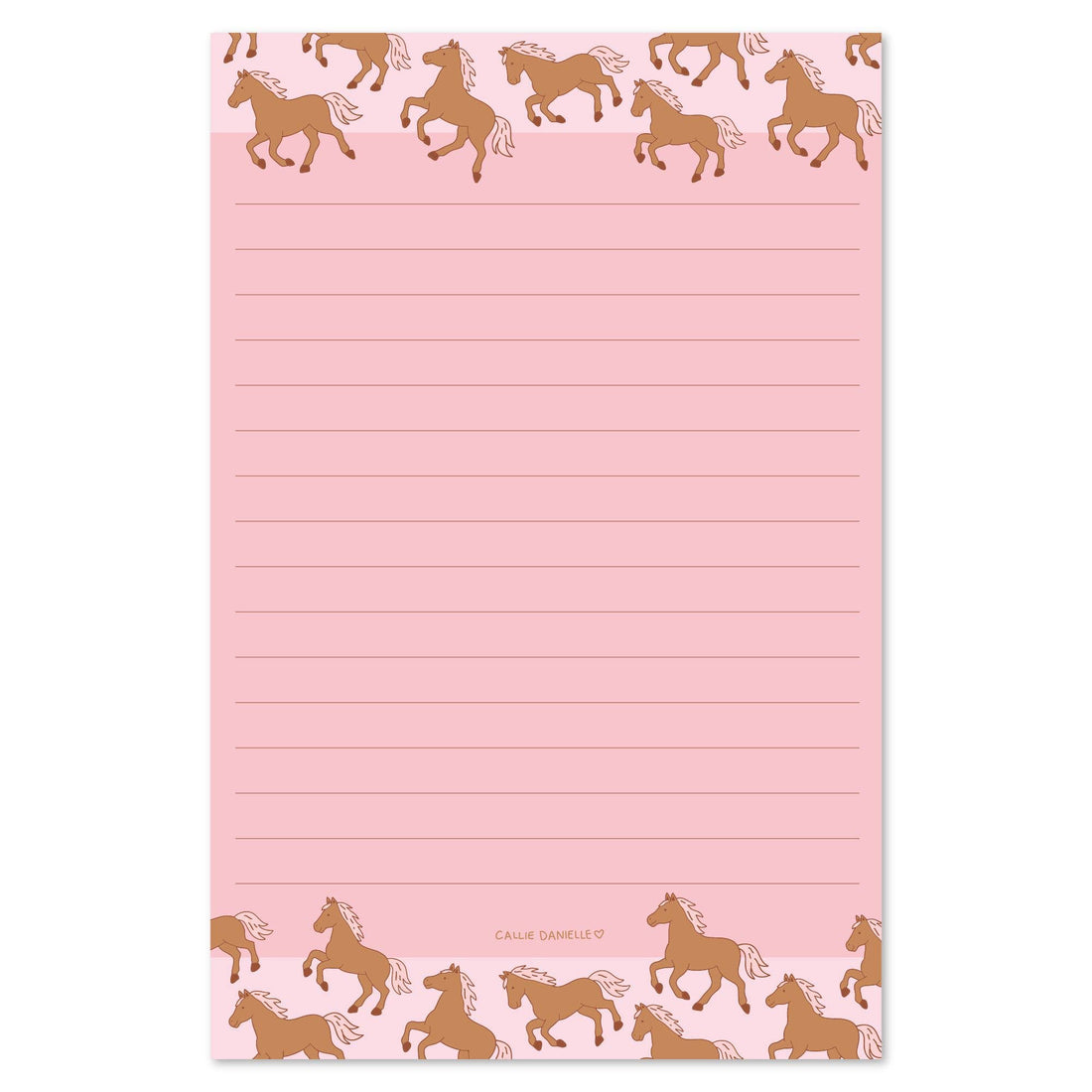 Western Horses 4x6 Notepad