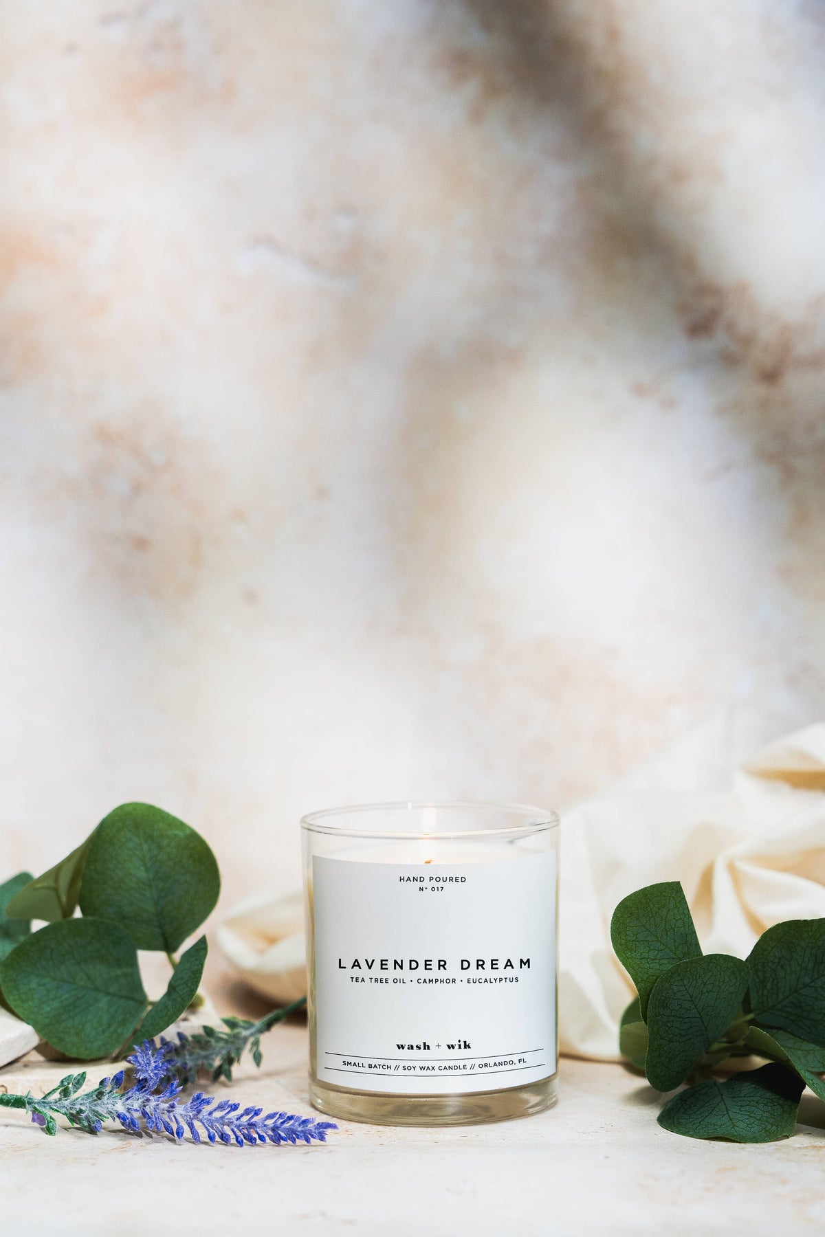 Lavender Dream Soy Wax Candle | Tea Tree Oil - 1 Wick