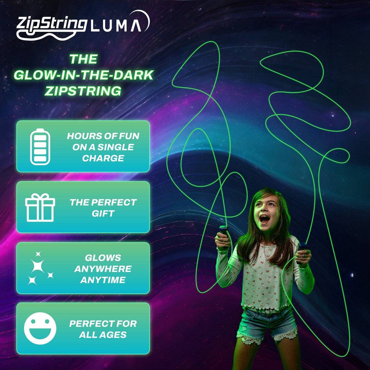 ZipString® Luma Try Me Box