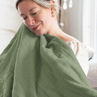 Oversized Fringe Breeze Throw