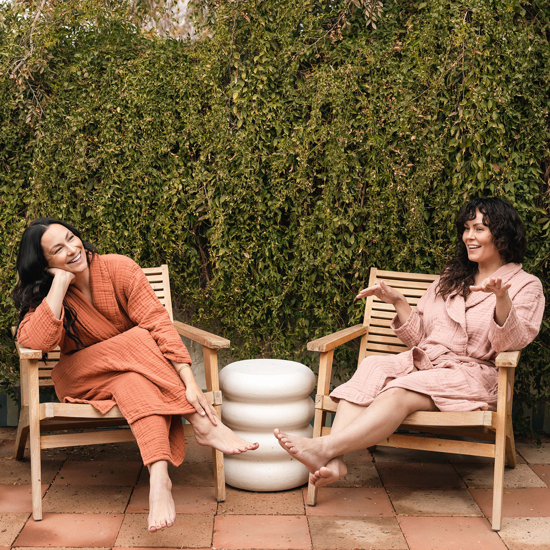 Goodbye Full-Length Muslin Cotton Robe