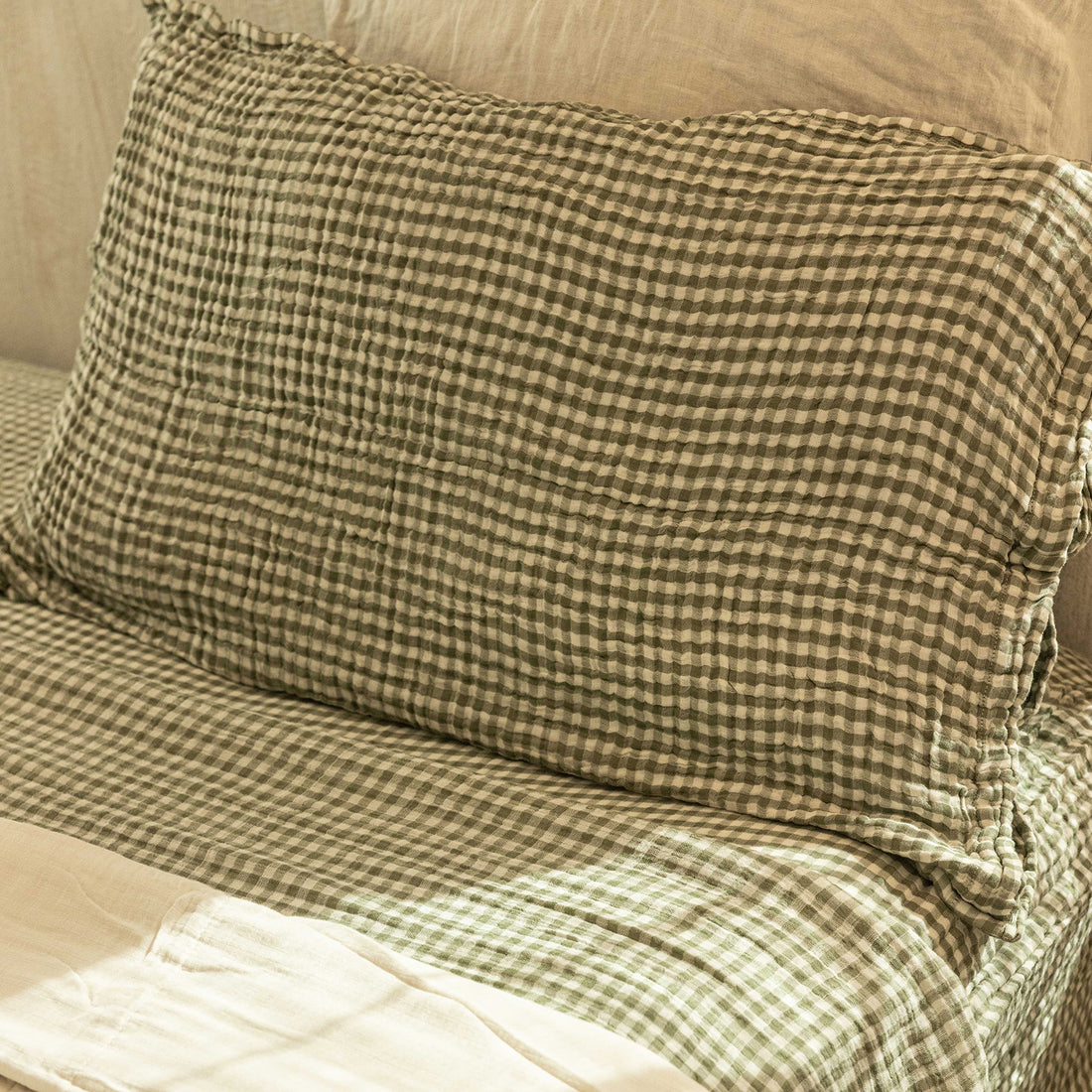 King Pillow Shams – Set of 2 - Gingham