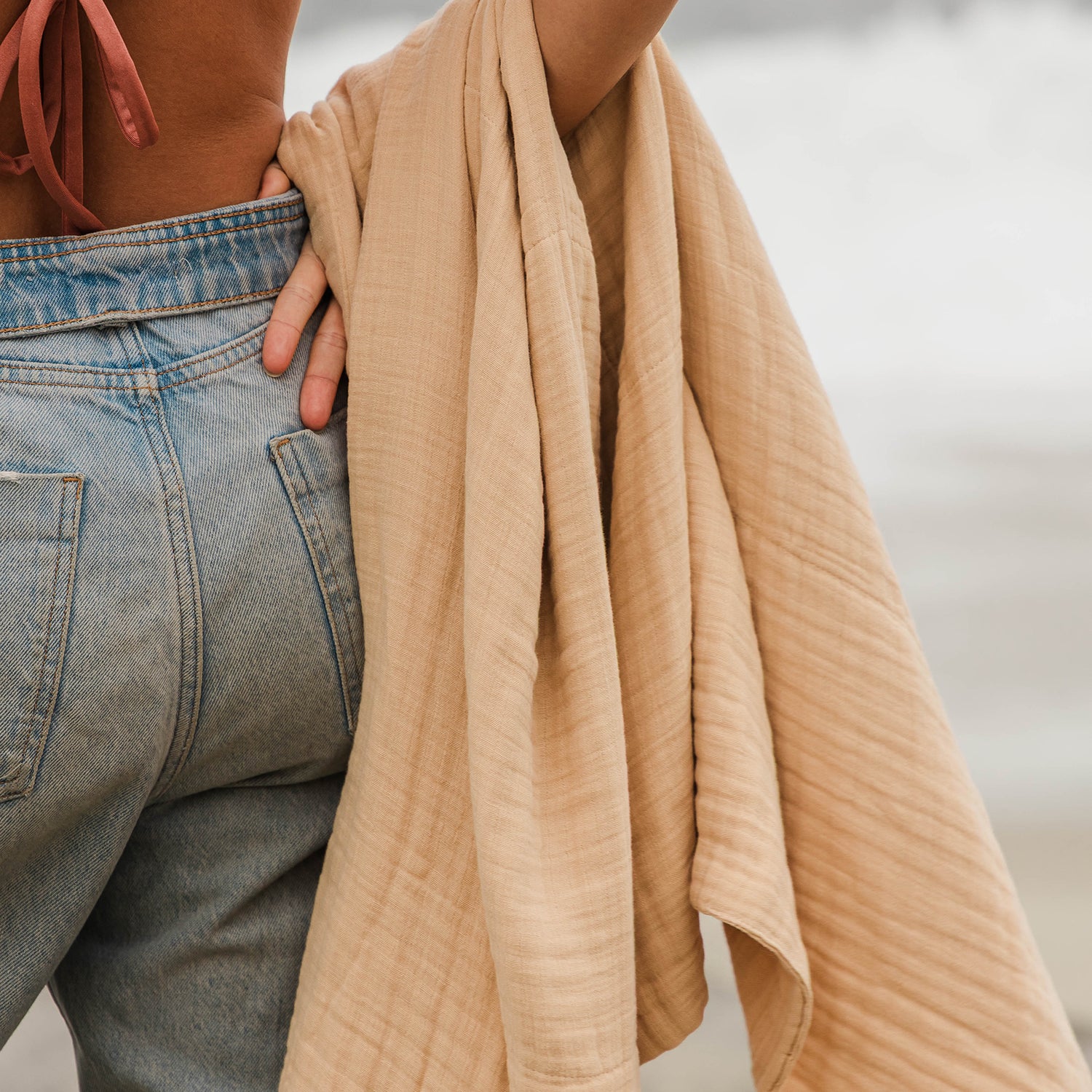 Quick Dry Bath Towel in Sand