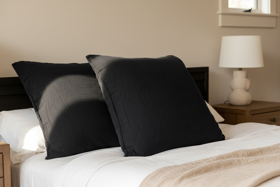 Phantom Black Euro Shams