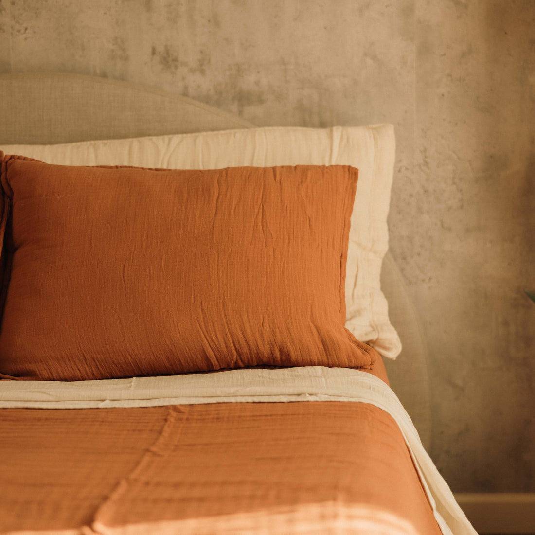 Goodbye Standard Muslin Cotton Pillow Shams (Set of 2)