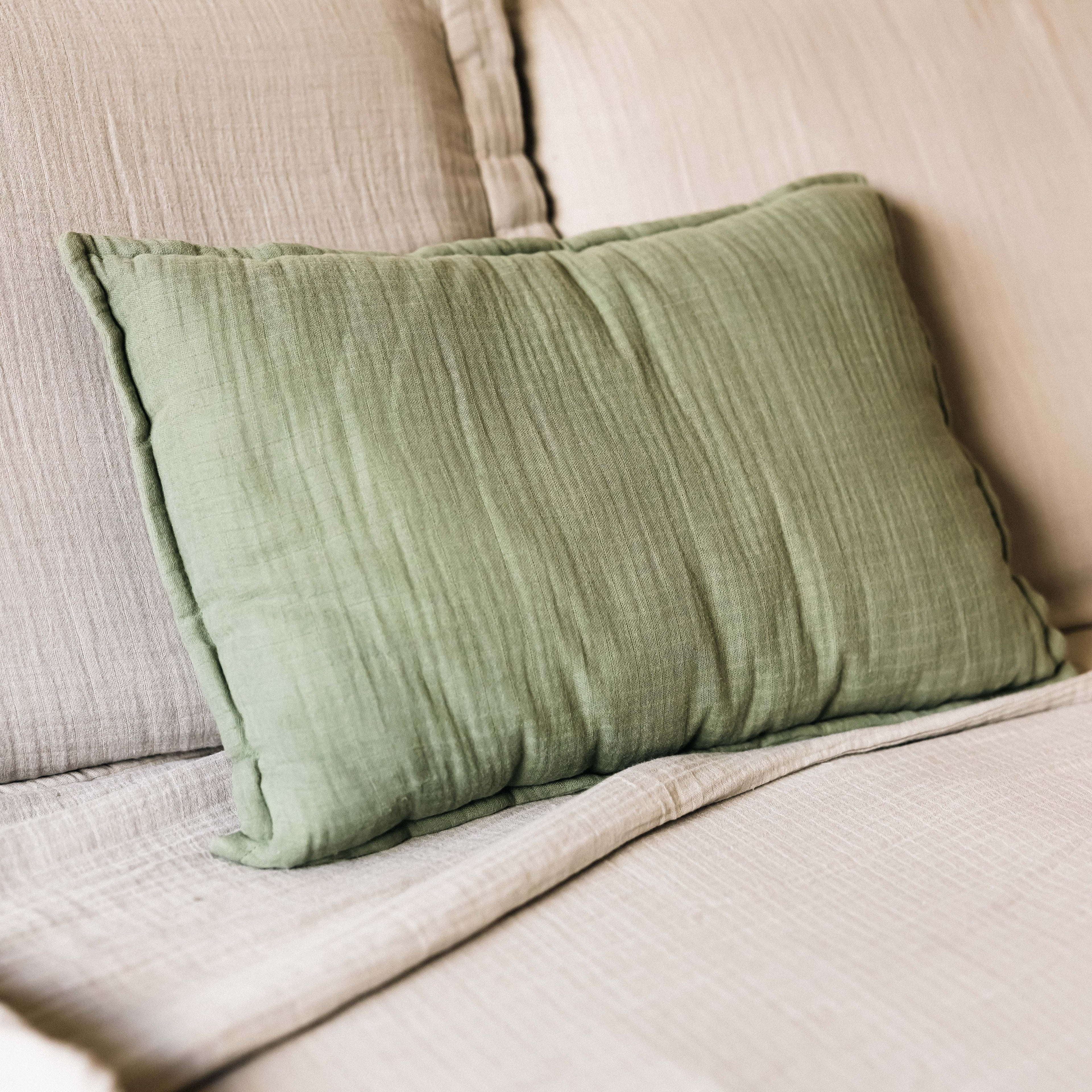 Toddler Pillow - Includes Muslin Cotton Pillowcase and Insert
