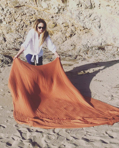 Oversized Fringed Breeze Throw - PERFECTLY IMPERFECT