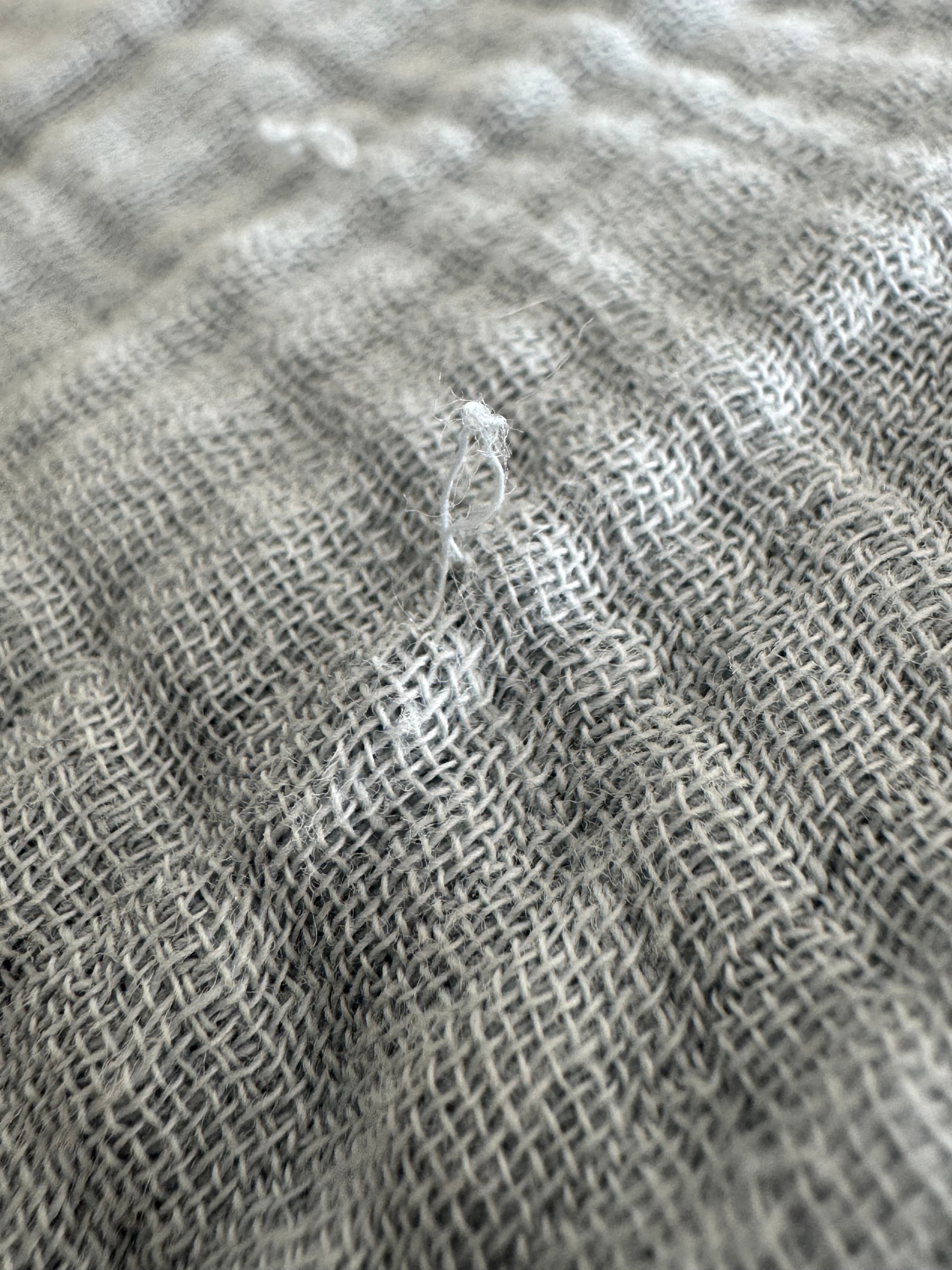 Pulled Thread in Muslin Blanket? Easy Fix (Don't Cut It) – Muslin Comfort
