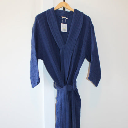 Full-Length Muslin Cotton Robe