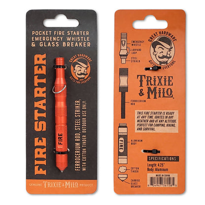 Emergency Fire Starter w/ Whistle