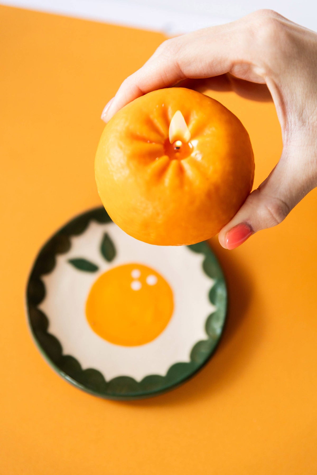 Tangerine Fruit Candle