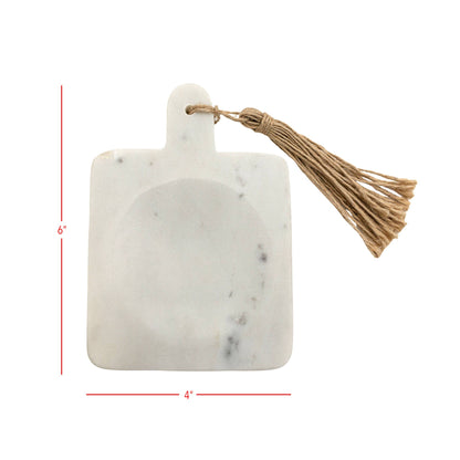 White Marble Trinket Tray/Spoon Rest