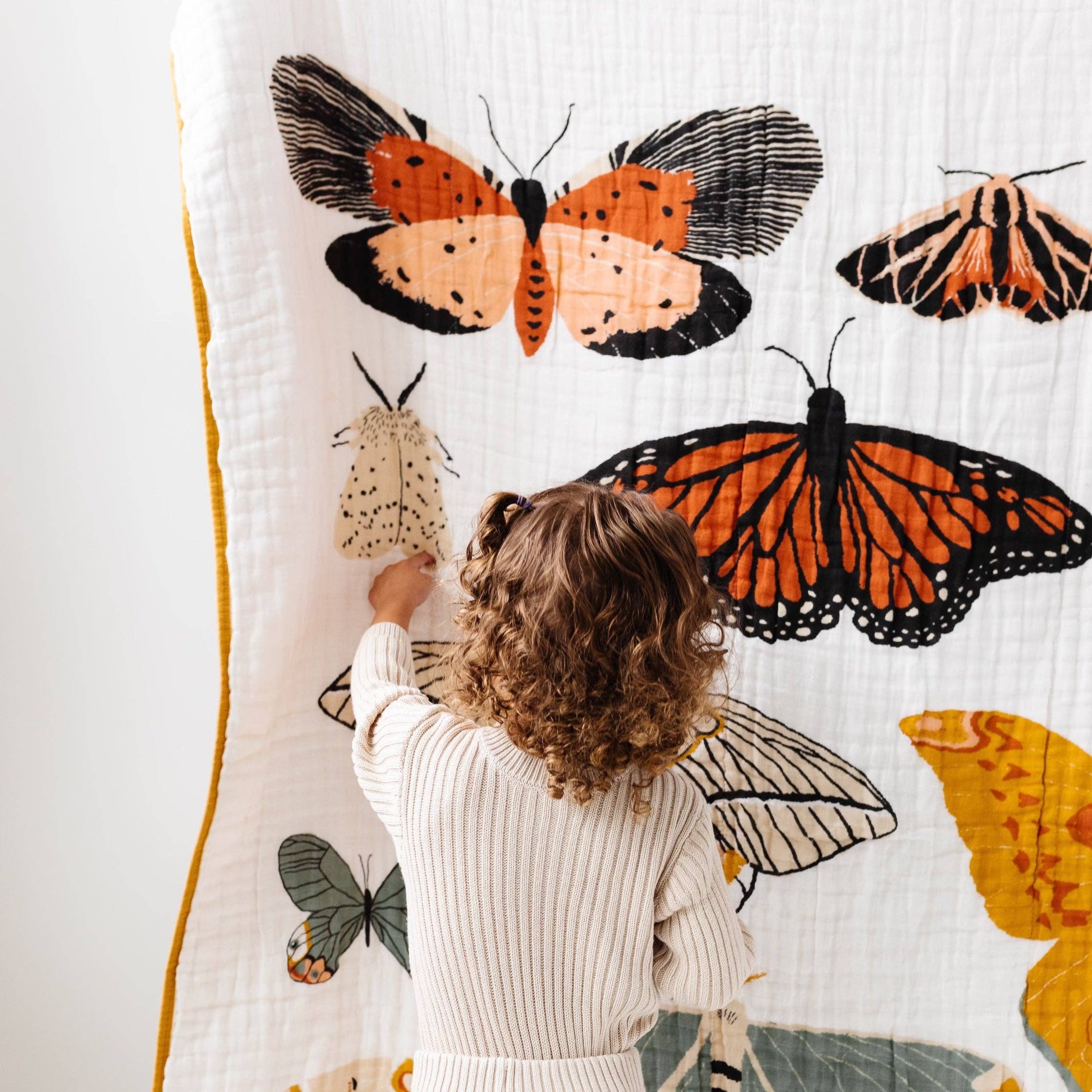 XL Butterfly Collector Throw Blanket