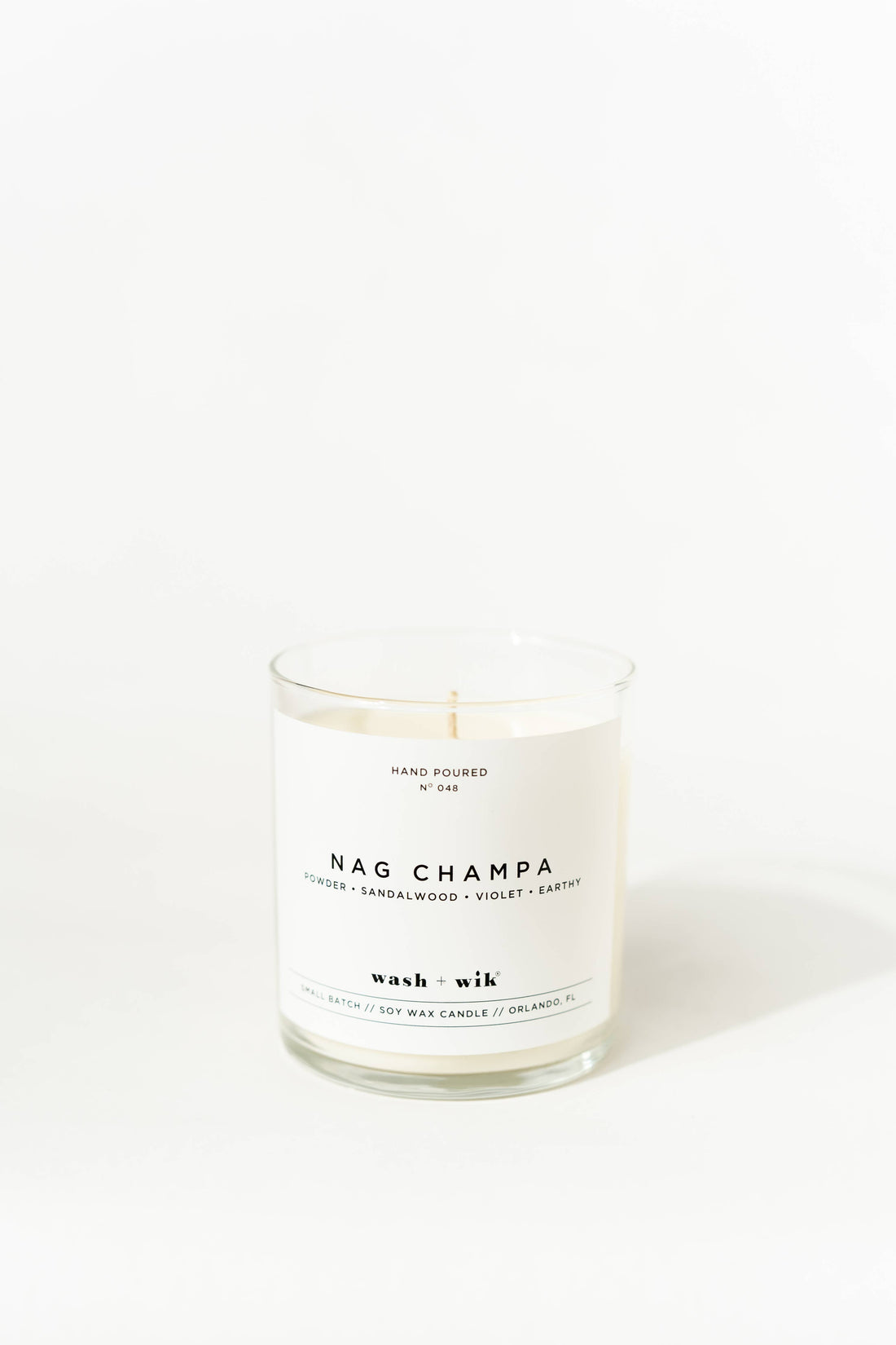 Nag Champa Soy Wax Candle | Powder | Earthy - 1 Wick