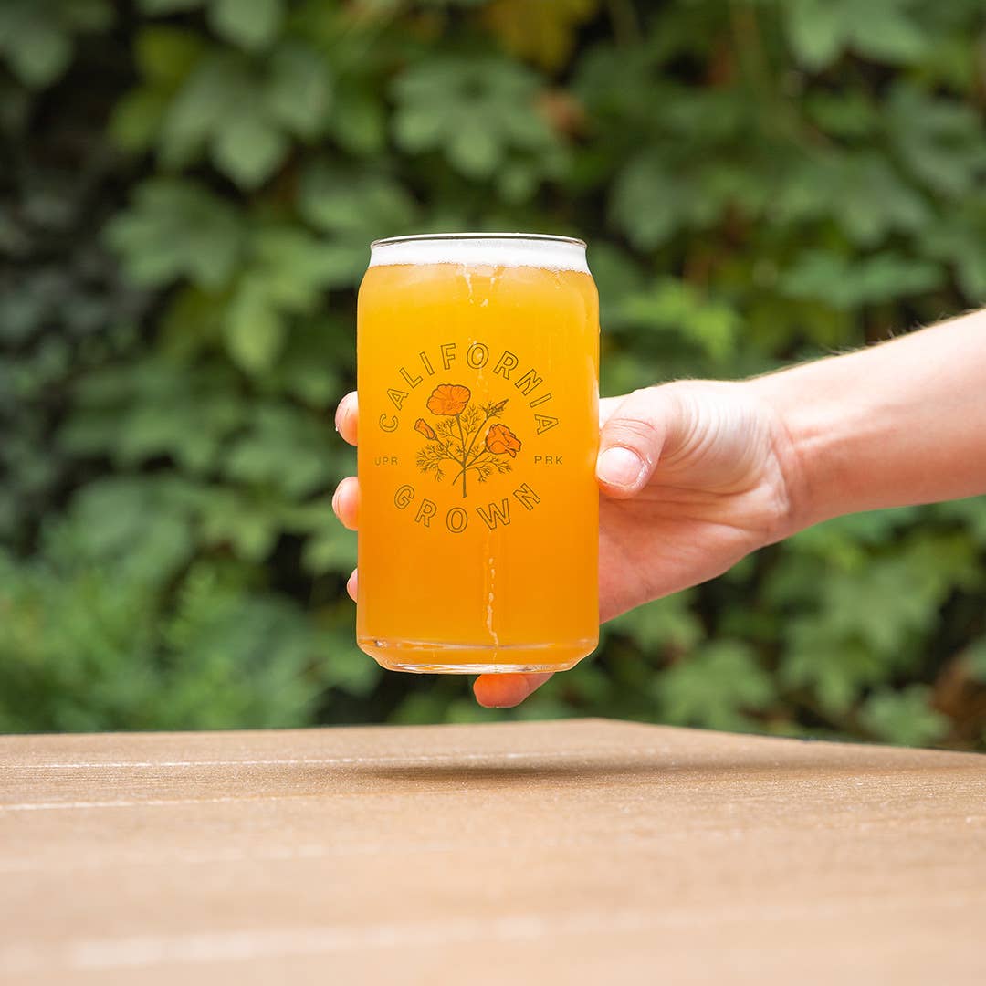 California Grown 16oz Beer Can Glass Cup