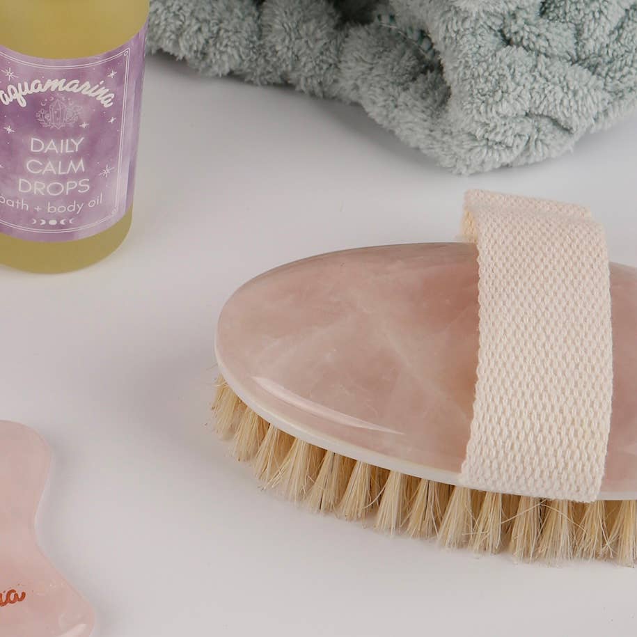 Rose Quartz Body Brush