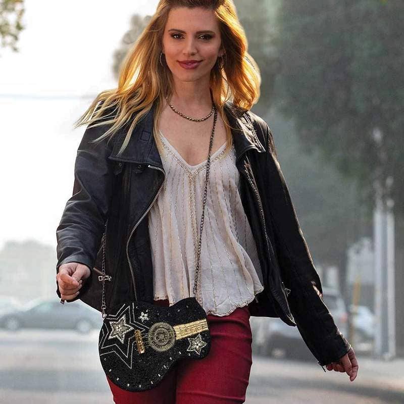 Superstar Bag Beaded Guitar Crossbody Handbag