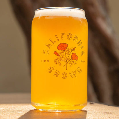 California Grown 16oz Beer Can Glass Cup