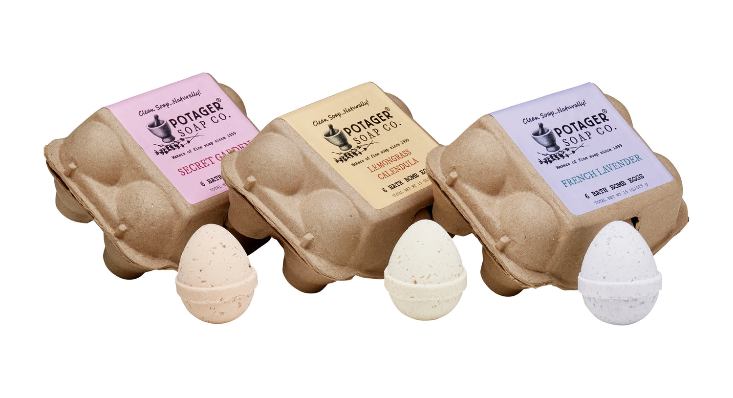 Organic Secret Garden Bath Bomb Eggs - 6 pack