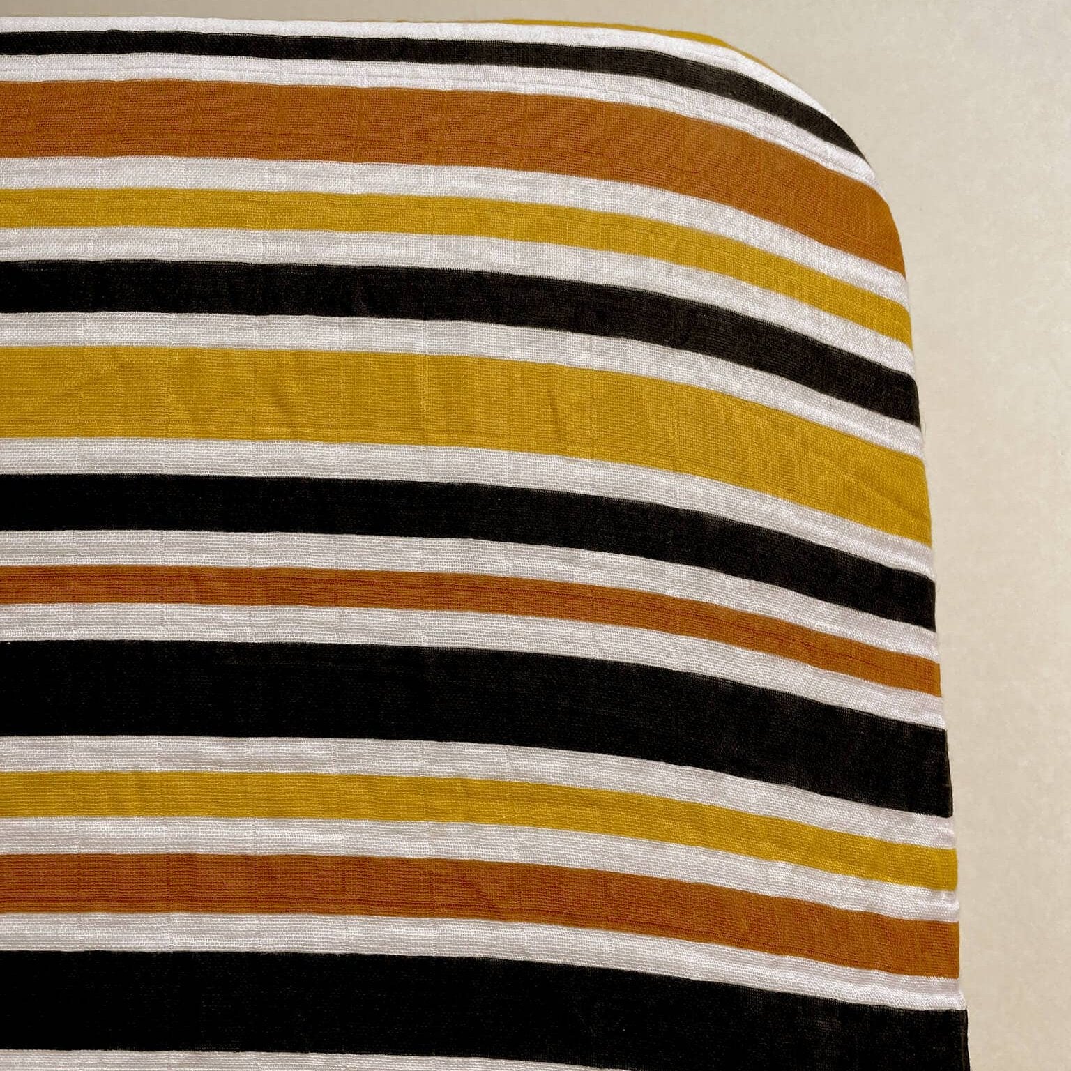 Autumn Stripe Muslin Crib Bottom Sheet