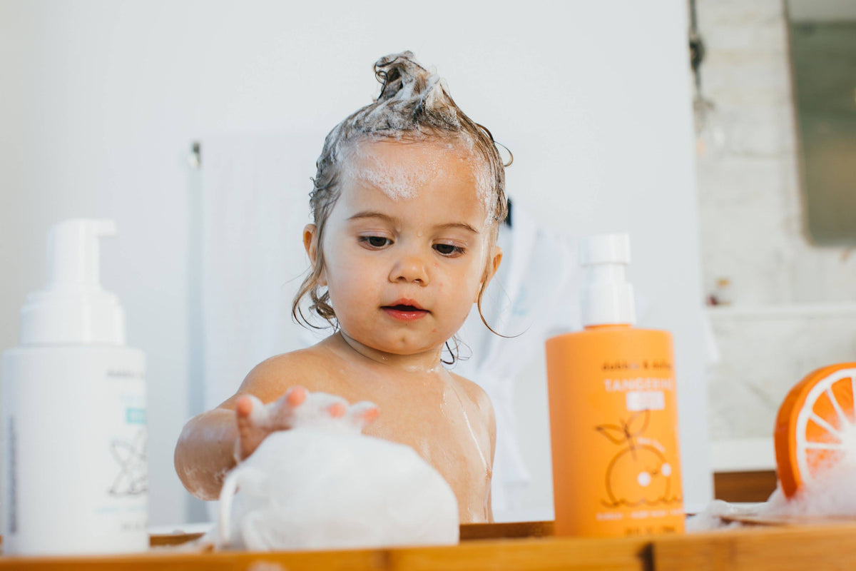 All-Natural Tangerine Shampoo, Body Wash &amp; Bubbles