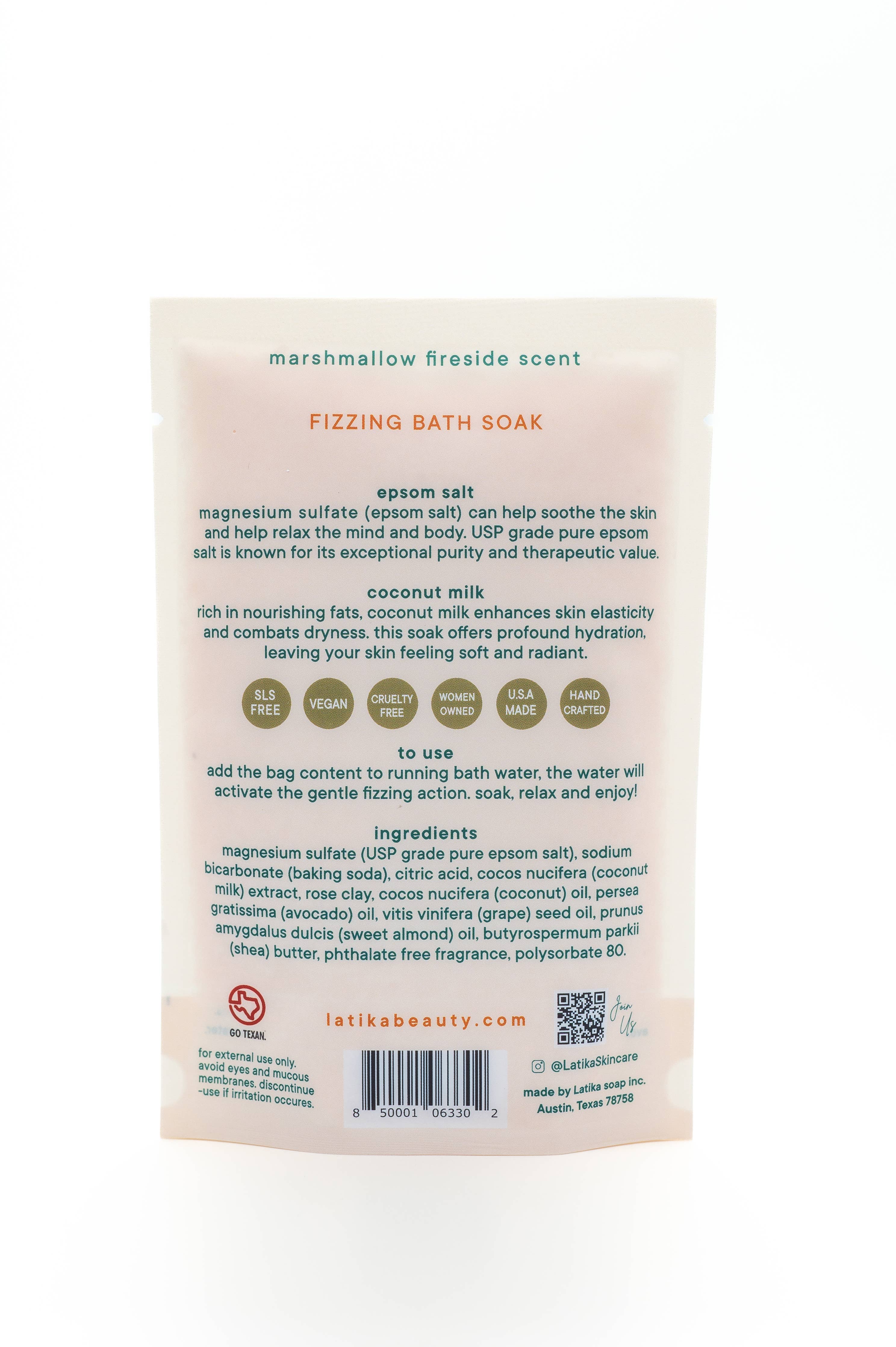 Cozy Vibes Fizzing All-Natural Bath Soak