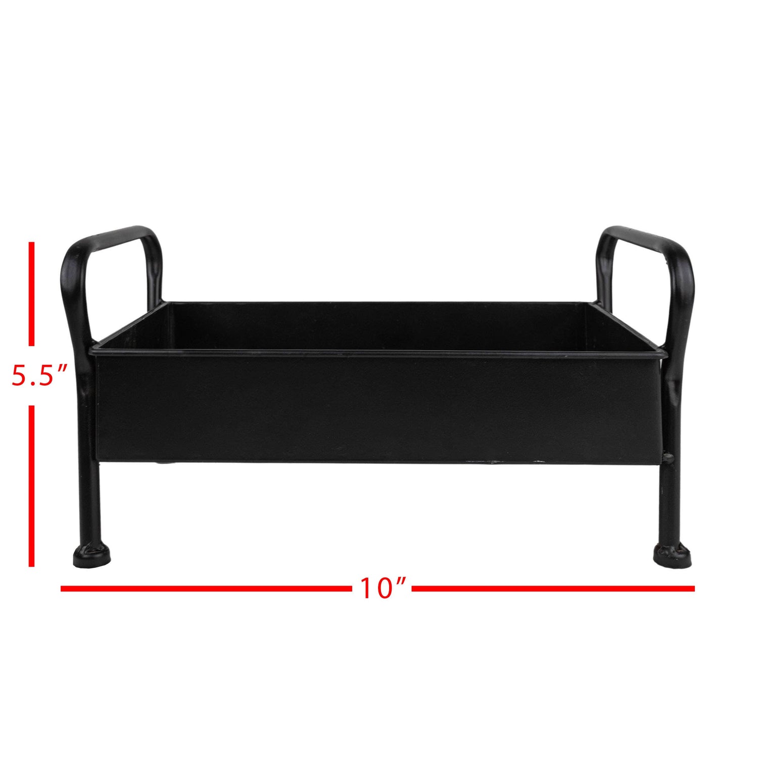 Multi-Functional Matte Black Metal Caddy