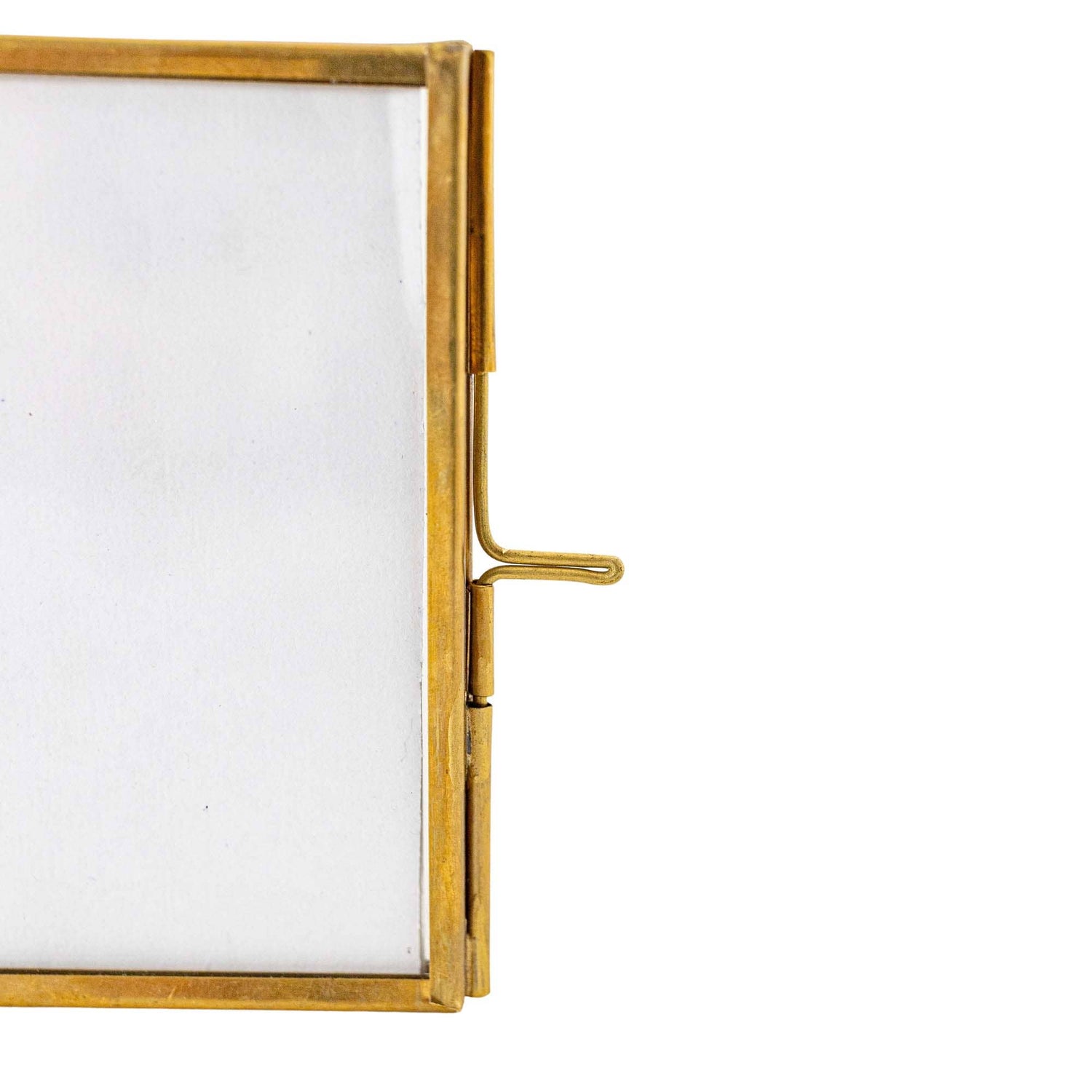 Vintage Folding Brass Picture Frame